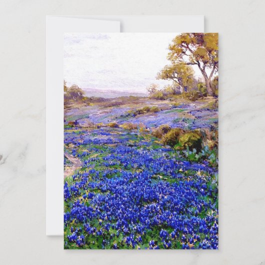 Onderdonk - Bluebonnets bij schemering, ten noorde Kaart (Voorkant)