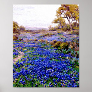 Onderdonk - Bluebonnets bij Twilight Poster