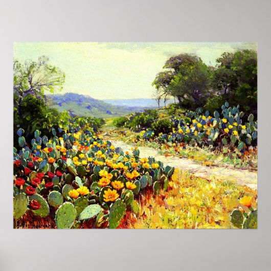Onderdonk - Cactus in bloei 1915 Poster (Voorkant)