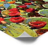 Onderdonk - Cactus in Bloei Poster (Hoek)