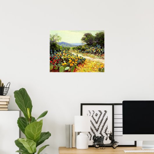 Onderdonk - Cactus in Bloom 1915 Poster (Thuiskantoor)