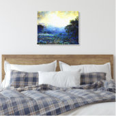 Onderdonk - Dawn in the Hills Canvas Afdruk (Insitu (Slaapkamer))