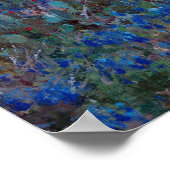 Onderdonk - een gebied van blauwe bonnetjes laat v poster (Hoek)