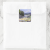 Onderdonk - Een pad door Texas Hill Country Vierkante Sticker (Tas)