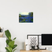 Onderdonk - Goedemorgen in de Bluebonnets Poster (Thuiskantoor)