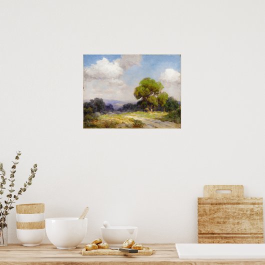 Onderdonk - Morning in Hills Southwest Texas Poster (Keuken)