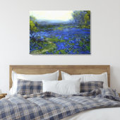 Onderdonk - Ochtend in de Bluebonnets Canvas Afdruk (Insitu (Slaapkamer))