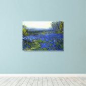 Onderdonk - Ochtend in de Bluebonnets Canvas Afdruk (Insitu (Houten vloer))