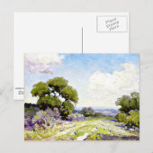 Onderdonk -Ochtend in de Live Oaks, Boerne, Texas Briefkaart (Voorkant / Achterkant)