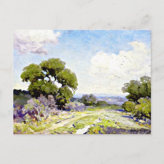 Onderdonk -Ochtend in de Live Oaks, Boerne, Texas Briefkaart (Voorkant)