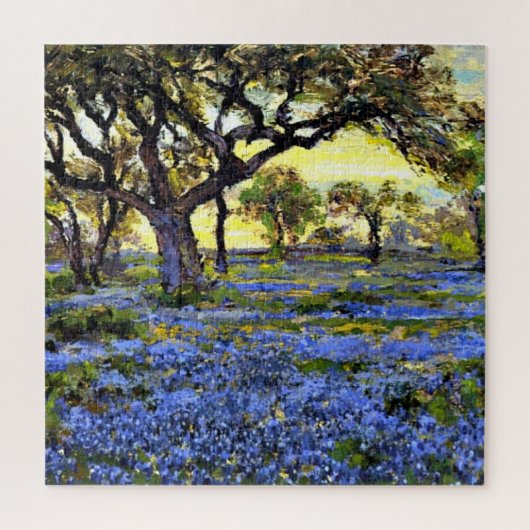 Onderdonk - Oude levende eik- en blauwbonnenbomen Legpuzzel (Verticaal)
