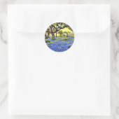 Onderdonk - Oude Live Oak Tree, beroemde schilderi Ronde Sticker (Tas)