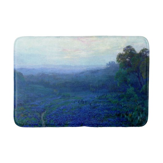 Onderdonk - Pad door een veld van bluebonnets Badmat (Voorkant)