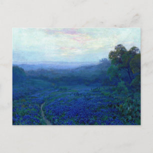 Onderdonk - Pad door een veld van Bluebonnets Briefkaart
