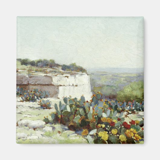 Onderdonk - Prickly Pear in Blossom Magneet (Voorkant)