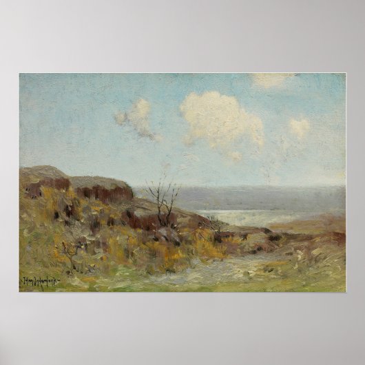 Onderdonk - Rotse Heuvelhelling Stille Vijver 1908 Poster (Voorkant)