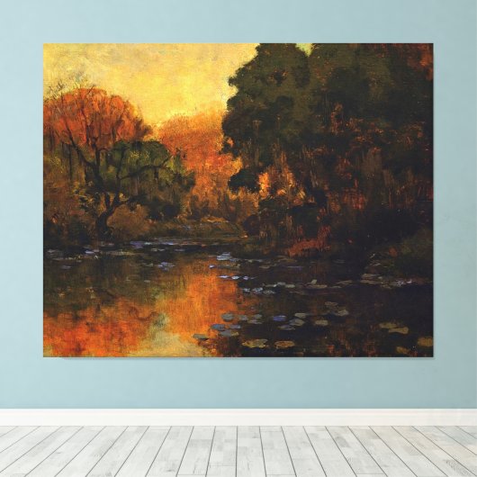 Onderdonk - San Antonio River Canvas Afdruk (Insitu (Houten vloer))