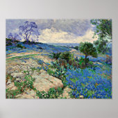 Onderdonk - Texas Landscape met Bluebonnets Poster (Voorkant)