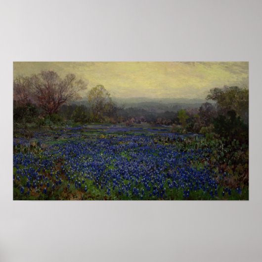 Onderdonk - Veld met blauwe bonen 1920 Poster (Voorkant)