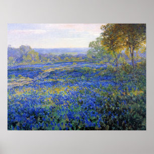 Onderdonk - Veld van blauwebonte 1920 Poster