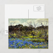 Onderdonk - Vroege Lente, Blauwbonen en Mesvrij Briefkaart (Voorkant / Achterkant)