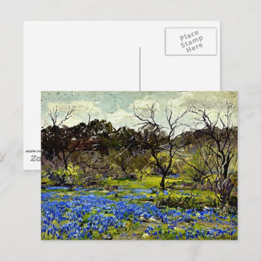 Onderdonk - Vroege Lente, Blauwbonen en Mesvrij Briefkaart (Voorkant / Achterkant)