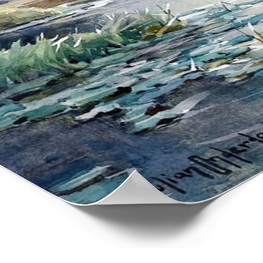 Onderdonk - Zonder titel Landschap Poster (Hoek)