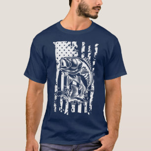 Onderdruk aanjager Gevist, patriottisch ontwerp T-shirt