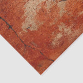 Onderdruk afdruk terracotta verf dij deeg tissuepapier (Detail)