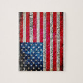 Onderdruk Amerikaanse vlag en tweede amendement Legpuzzel (Verticaal)