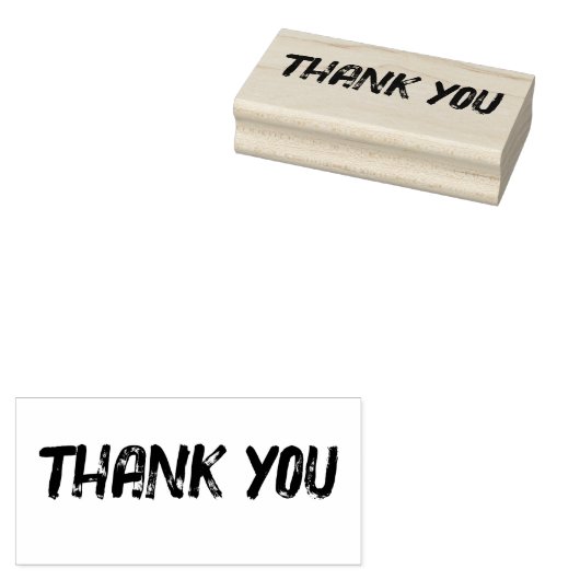 Onderdruk bedankt rubberstempel (Gestempeld)