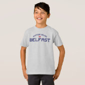 Onderdruk Belfast Northern Ireland Union Jack T-shirt (Voorkant volledig)