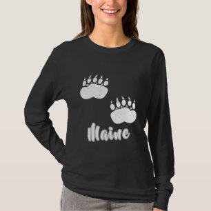 Onderdruk Bezoek Maine Vacation Camping Beer Paw C T-shirt