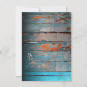 Onderdruk blauw hout Robuuste weddenschappen Kaart (Achterkant)