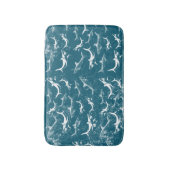 Onderdruk Blauw Shark Patroon Badmat (Voorkant Verticaal)