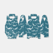 Onderdruk Blauw Shark Patroon Bedankdoosjes (Uitgevouwen)