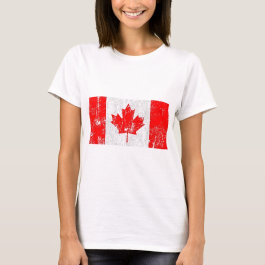  Onderdruk Canada Vlag Shirt (Voorkant)