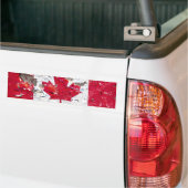 Onderdruk Canadese vlag bumper sticker (Op Truck)