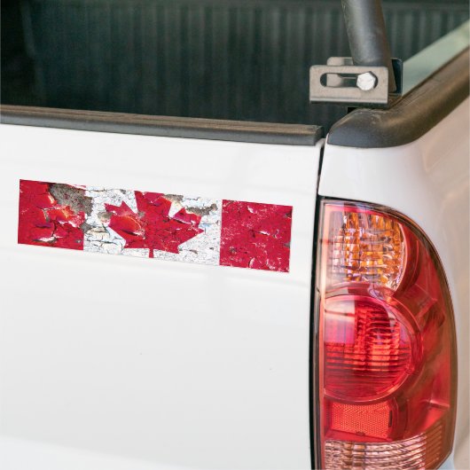 Onderdruk Canadese vlag bumper sticker (Op Truck)