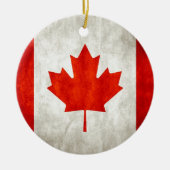 Onderdruk Canadese vlag Keramisch Ornament (Voorkant)