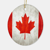Onderdruk Canadese vlag Keramisch Ornament (Links)