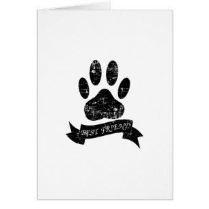 Onderdruk-dog-poot met lint