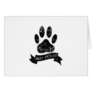 Onderdruk-dog-poot met lint