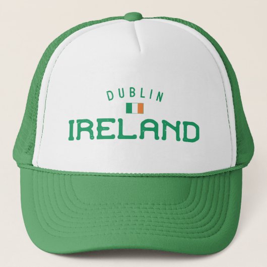 Onderdruk Dublin Ierland Trucker Pet (Voorkant)
