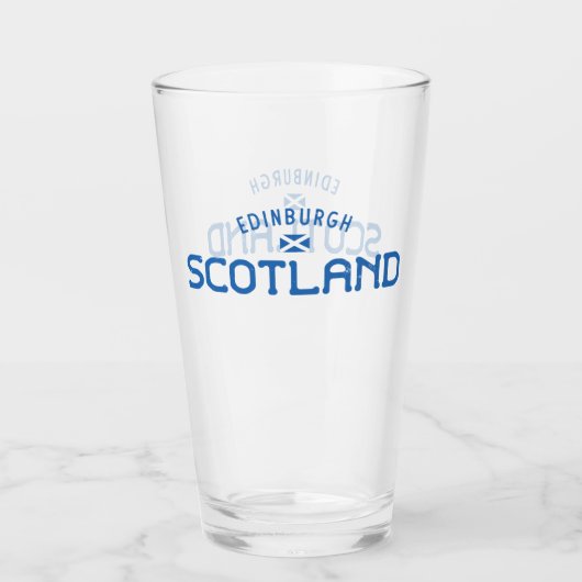 Onderdruk Edinburgh Schotland Glas (Voorkant)