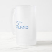 Onderdruk Edinburgh Schotland Matglas Bierpul (Voorkant links)