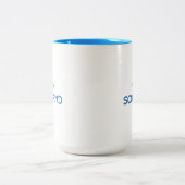 Onderdruk Edinburgh Schotland Tweekleurige Koffiemok (Center)