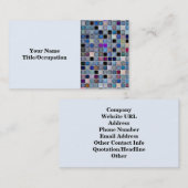 Onderdruk Funky Blue 'Bathroom Tiles'-patroon Visitekaartje (Voorkant / Achterkant)
