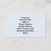 Onderdruk Funky Blue 'Bathroom Tiles'-patroon Visitekaartje (Achterkant)