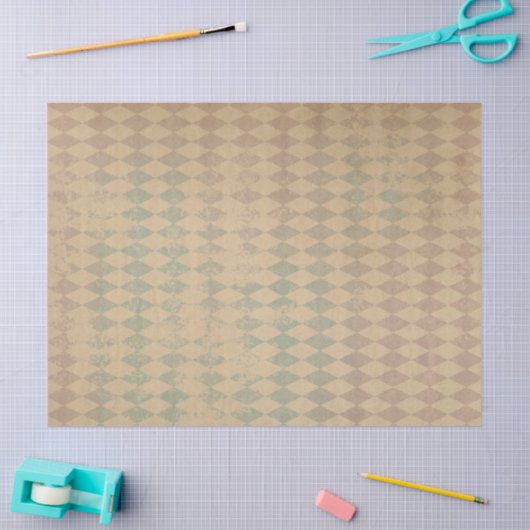 Onderdruk Groen en Roze Gecontroleerde Ontkoppelin Tissuepapier (Craft)